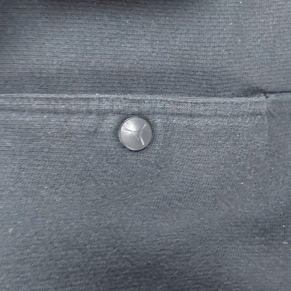 Air Jordan Black Full Zip Sweatshirt Jacket Pockets Excellent con. Mens Sz.M - Picture 7 of 14